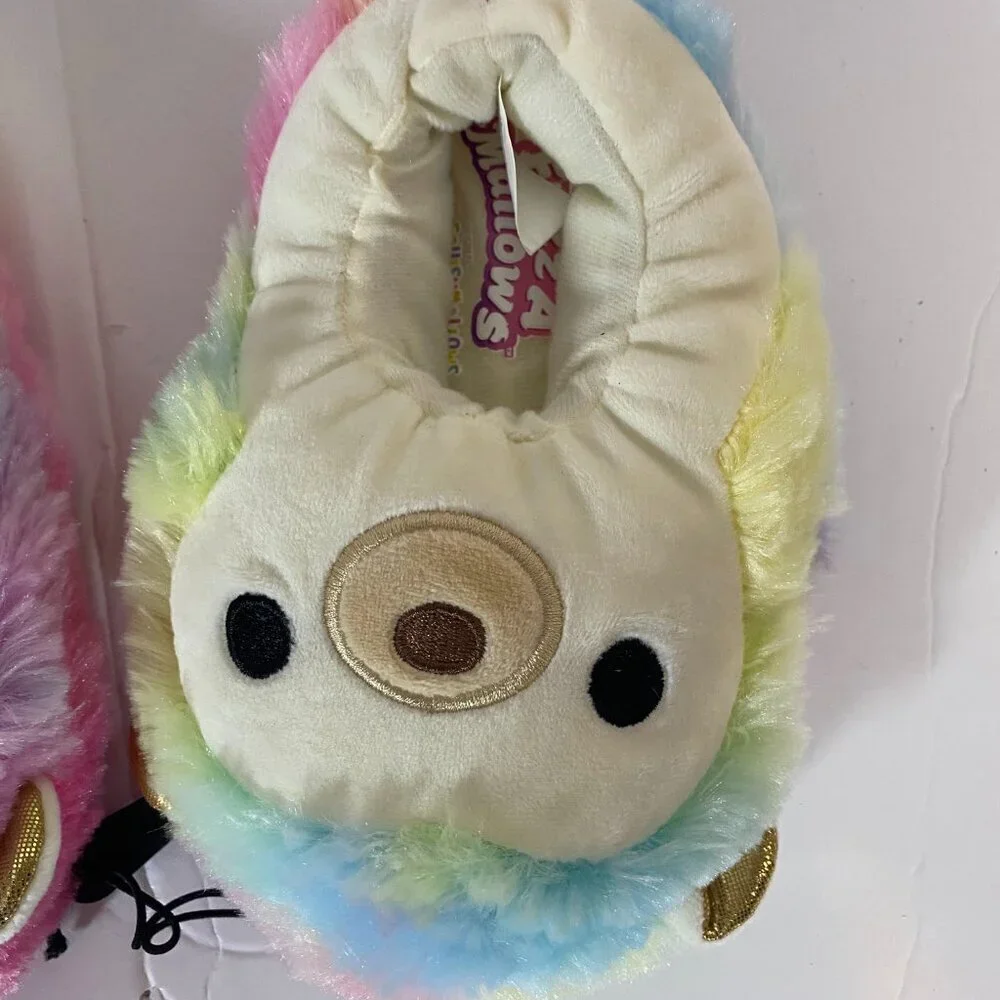 Squishmallows FuzzAMallows Collection Kids Plush Slippers Size 11–12